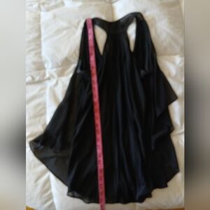 Cliché Black Racerback T Shirt W Sheer Cover Top